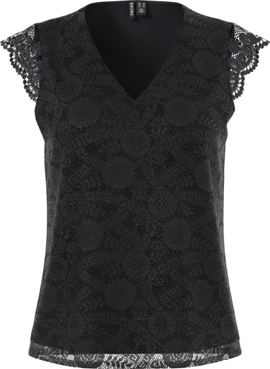 Image du produit Pieces Pcolline Sl Lace V-Neck Top Wvn Noos (XL)