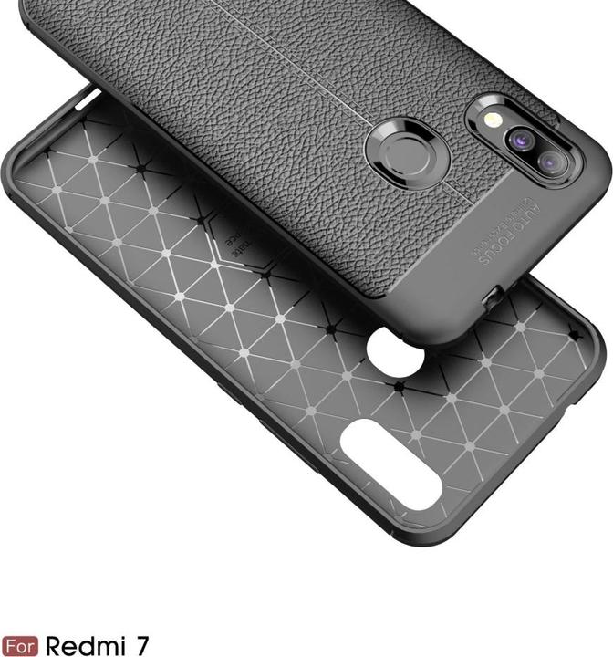 Produktbild Screenguard Xiaomi Redmi 7 Hülle Leather Design TPU Cover (Xiaomi Redmi 7)