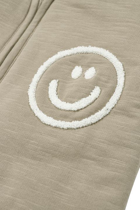 Actual product image Meyco Slub with smile application baby sleeping bag with detachable sleeves (110 cm, 2.5 TOG, Winter)