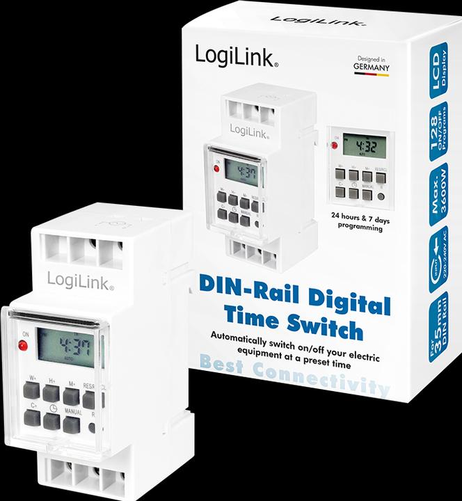 Actual product image LogiLink Automatic power switch (DIN rail mounting possible)