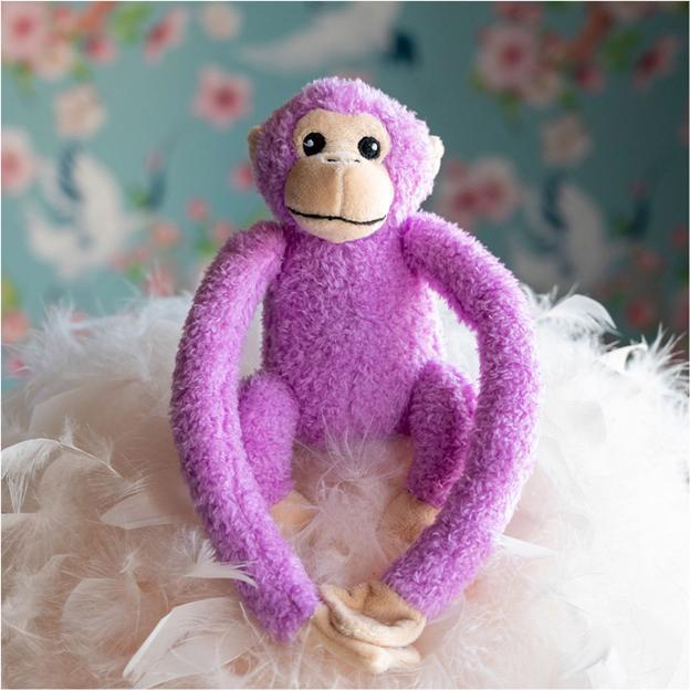 Actual product image Tactic Jungle Mates soft toy - Purple monkey (27 cm)