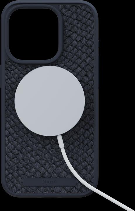 Immagine prodotto Njord Custodia rigida per Magsafe in pelle Salm.Leather Nero (Apple iPhone 15 Pro)