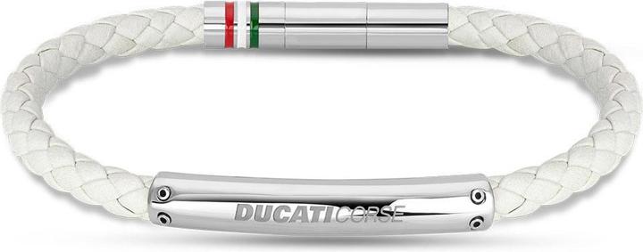 Ducati Vittoria Armband (22 cm, Leder, Edelstahl)