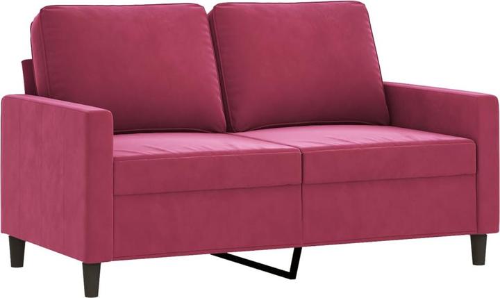 Image du produit VidaXL Ensemble de canapé Coussin Fauteuil Canapé Canapé design 4 pièces vin rouge velours (4 places)