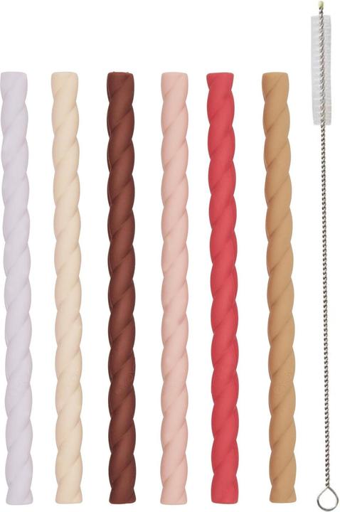 Oyoy Paglia Mellow 6 pezzi, Multicolore/Rosa (6 x)