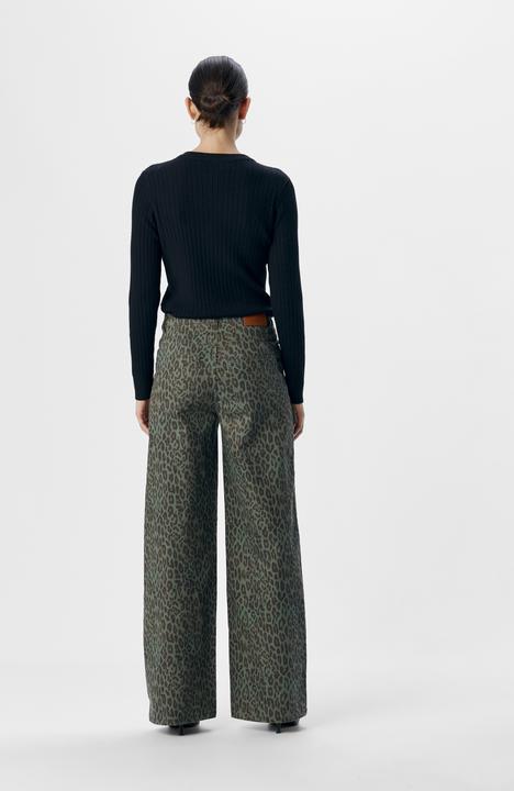Produktbild Object Leoprint Jeans mit weitem Bein