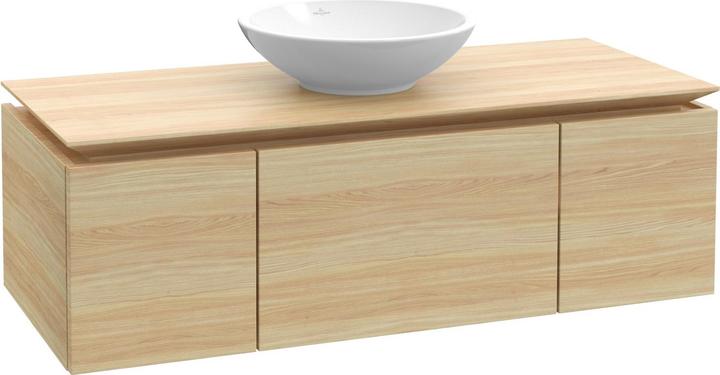 Villeroy & Boch Legato Waschtischunterschrank B577, 1200x380x500mm,Waschtisch mittig, LED- Beleuchtu