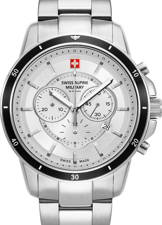 Swiss Alpine Military 7089.9132 Chronograph Herrenuhr 44mm 10ATM (Chronograph, 44 mm)