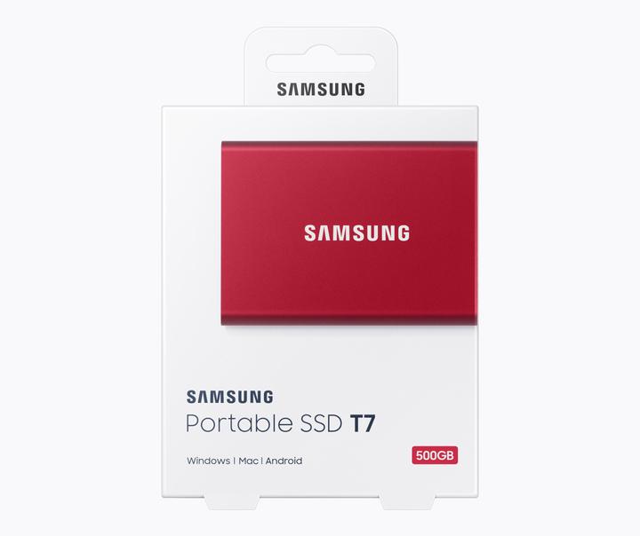 Produktbild Samsung Portable T7 Red (500 GB)