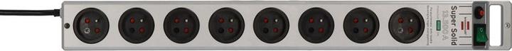Actual product image Brennenstuhl Super-Solid Surge 8way, 2.5m(polycarbon) (8 x, CEE 7/5, 2.50 m)