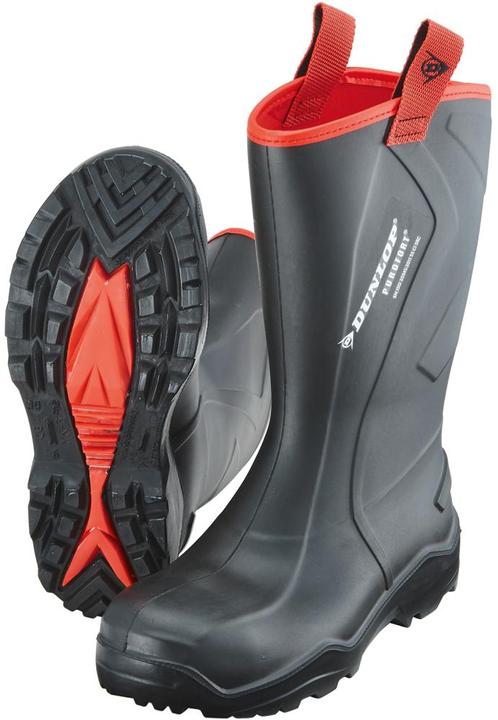 Dunlop Stiefel Purofort+ Rugged, Gr. 48, schwarz (S5, 48)