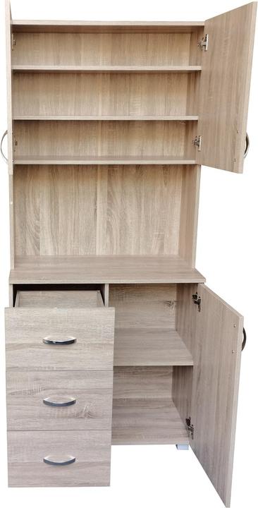 HTI-Living Küchenschrank Sonoma Blanca (80 x 180 x 40 cm)