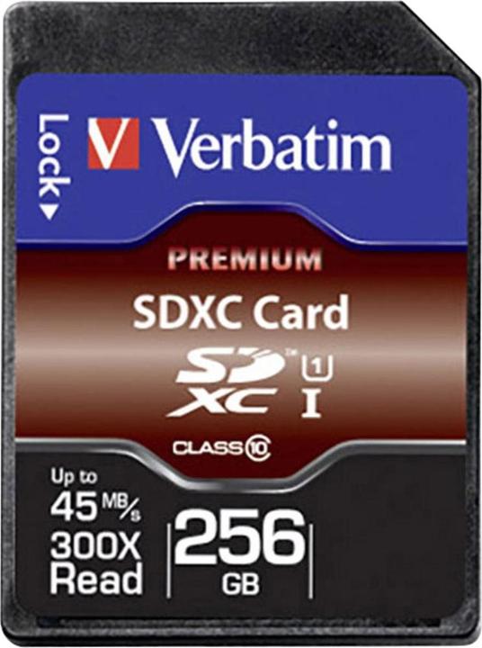Immagine prodotto Verbatim Premium (256 GB, SDXC, U1, UHS-I)