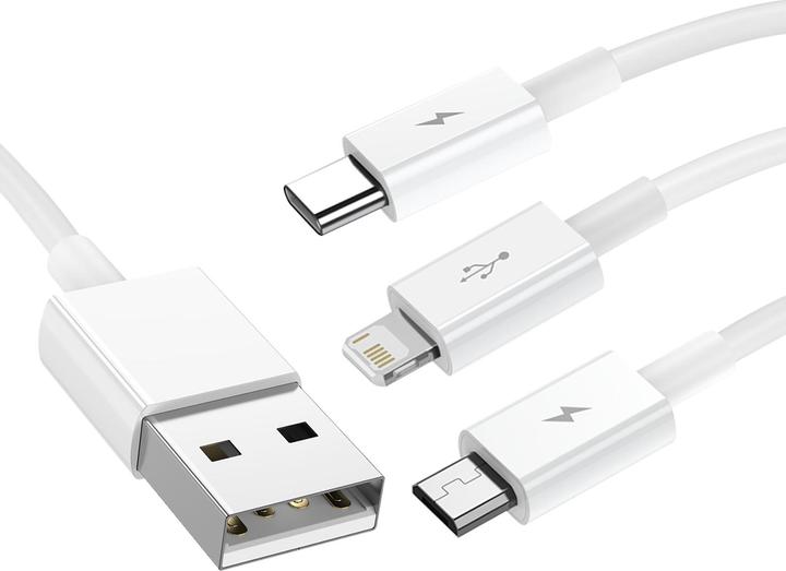 Actual product image Baseus 3 in 1 Multicharger USB-Cable (1.50 m, USB 2.0)