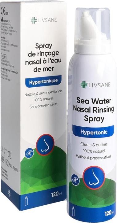 Produktbild Livsane Meerwasser-Nasenspülspray hyperton 120 ml (1 Stück)