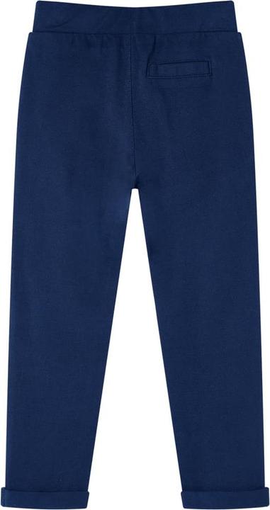 Actual product image VidaXL Children's trousers with drawstring navy blue 92,Material: 95 (92)