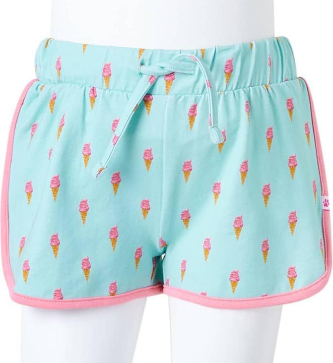 Actual product image VidaXL Children's shorts with drawstring Light mint green 92.Material (92)
