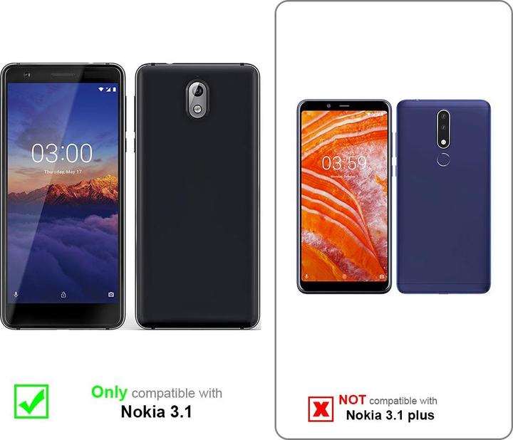 Actual product image Cadorabo Case for Nokia 3.1 with belt clip (Nokia 3.1)