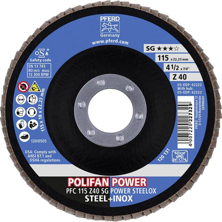 Produktbild Pferd POLIFANFächerscheibe PFC 40 SG POWER STEELOX (40)