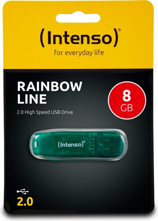 Image du produit Intenso Ligne arc-en-ciel (8 Go, USB-A)