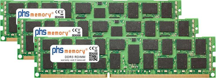 Immagine prodotto PHS-memory RAM adatta per Fujitsu Primergy RX300 S5 (Fujitsu Primergy RX300 S5, 3 x 32GB)