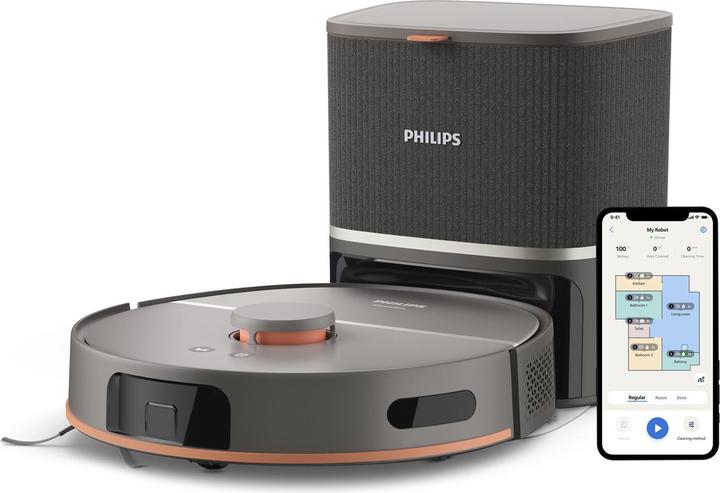 Image du produit Philips XU5100/10 HomeRun 5000 Series Saug-Wischroboter (Robot d'aspiration et de nettoyage)