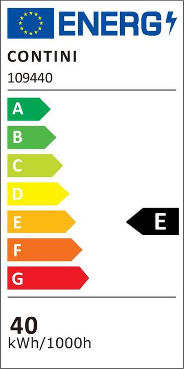 Label énergétique Contini LED Wandleuchte Sola 61x26.5x3 cm (1800 lm)