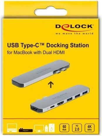 Image du produit Delock Dockingstation für MacBook (Port de connexion (propriétaire), 1 Ports)