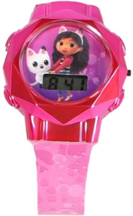 Accutime Armbanduhr Set Gabby's Dollhouse mit Accessoires, Kinder LCD-Uhr mit digitaler Anzeige, bli (Digitaluhr)