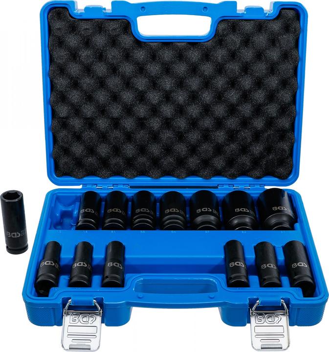 Immagine prodotto BGS Set di bussole a percussione, esagonali | 12,5 mm (1/2") di azionamento | 10 - 32 mm | 14 pezzi. (1/2")