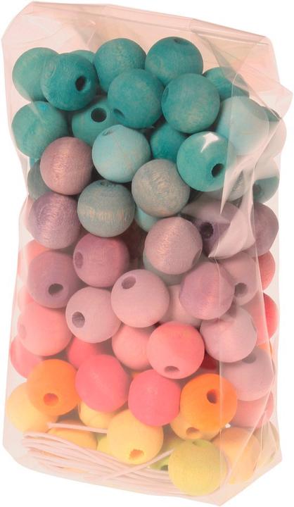 Produktbild Grimm's 120 Kleine Pastell Holzperlen (120 Teile)