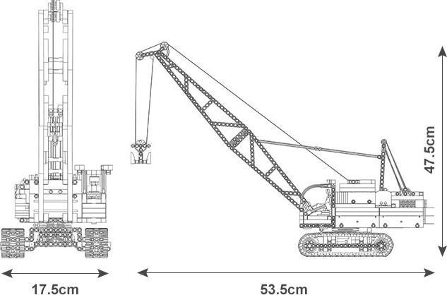 Image du produit Mould King Grue sur chenilles