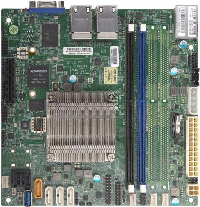 Produktbild Supermicro A2SDI-2C-HLN4F (FCBGA1310, Mini-ITX)