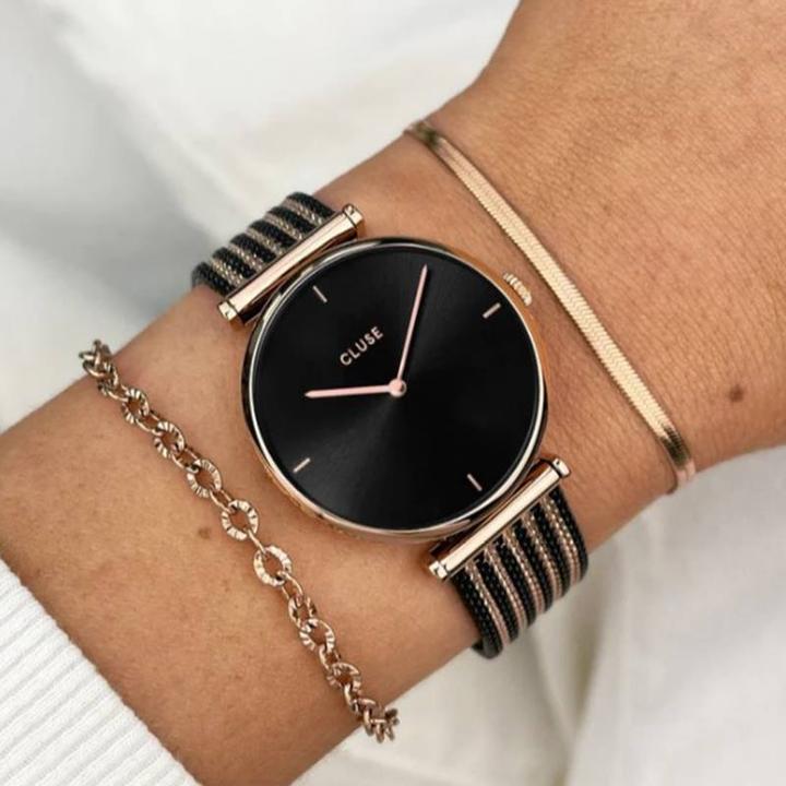 Immagine prodotto Cluse Triomphe Mesh Rosé (Orologio da polso analogico, 33 mm)