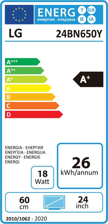 Energie-Label LG 24BN650Y-B (1920 x 1080 Pixel, 24")