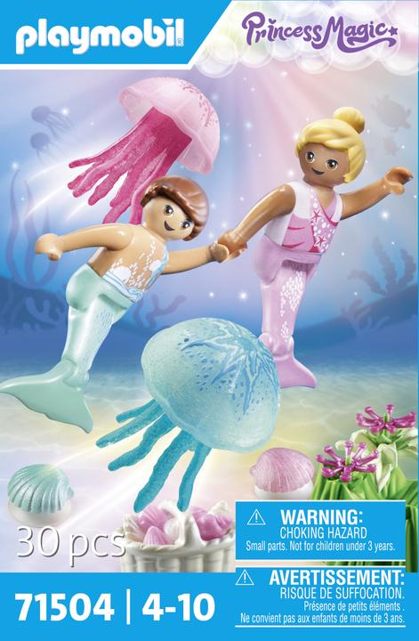 Actual product image Playmobil Mermaid children with jellyfish (71504, Playmobil Princess Magic)