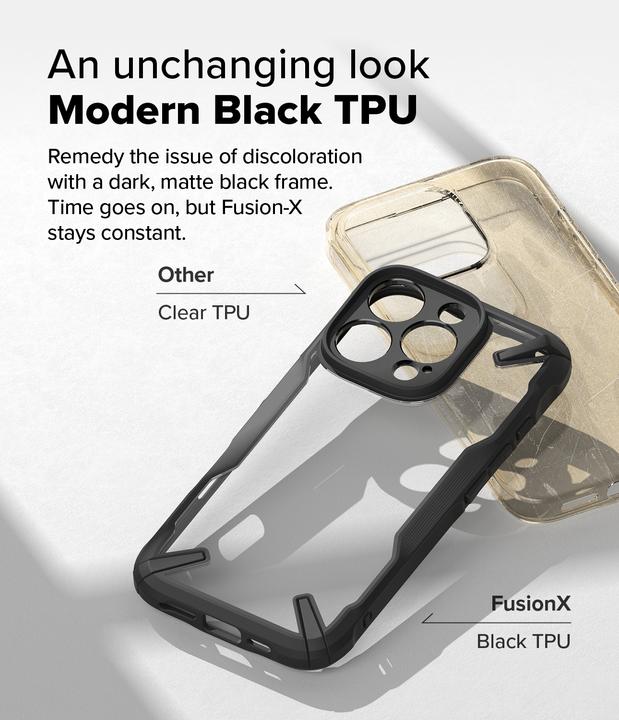Actual product image Ringke Case for iPhone 16 Pro FUSION X BLACK (Apple iPhone 16 Pro)