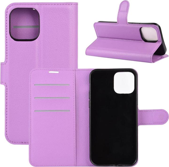 Actual product image König Design Case Mobile Protection for Apple iPhone 12 Mini Case Cover Pocket Cases Purple New (Apple iPhone 12 mini)