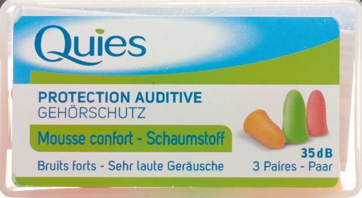 Actual product image Quies Lärmschutz aus Schaumstoff (6 x)