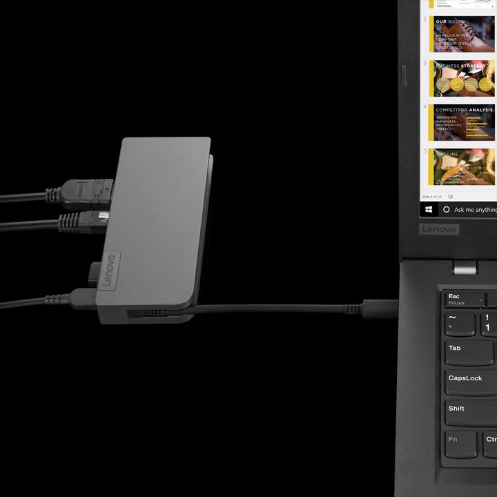 Actual product image Lenovo Travel Hub (USB-C, 8 Ports)