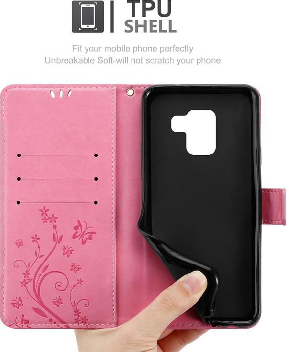 Image du produit Cadorabo Pochette Flower Book (Samsung Galaxy A8 (2018))