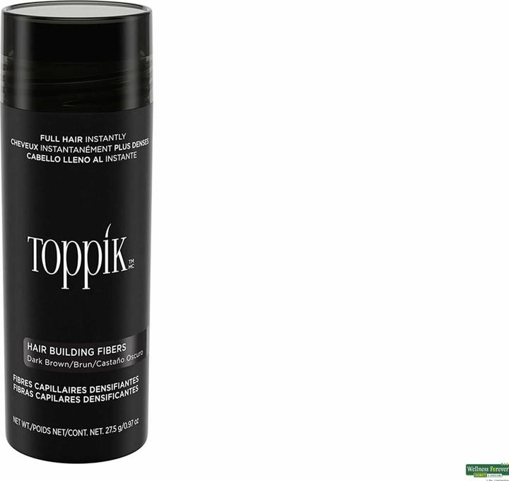 Actual product image Toppik Hair Building Fibers - Dark Brown 27,5 gr (Dark Brown)