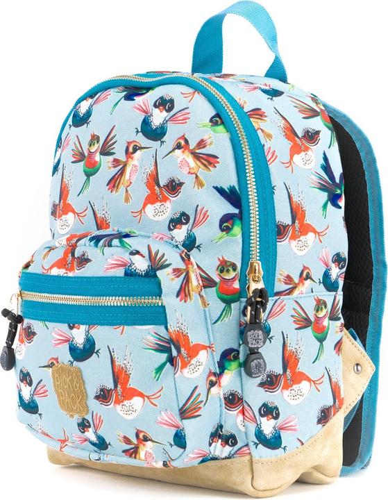 Actual product image Pick & Pack Birds Backpack (22 x 31 x 11 cm) - Dusty blue