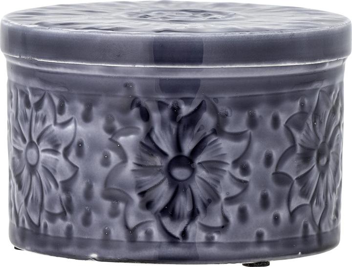 Creative Collection Ena Jar w/Lid, Blue, Metal