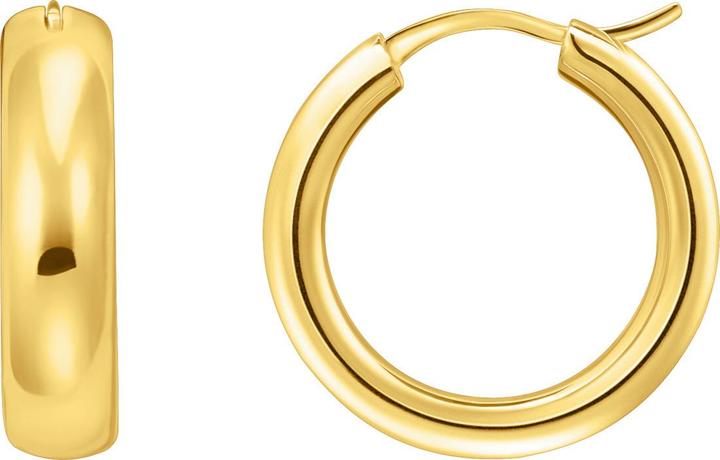 Thomas Sabo Creolen Chunky-Design (750 Gelbgold Vergoldung, 925 Sterlingsilber)