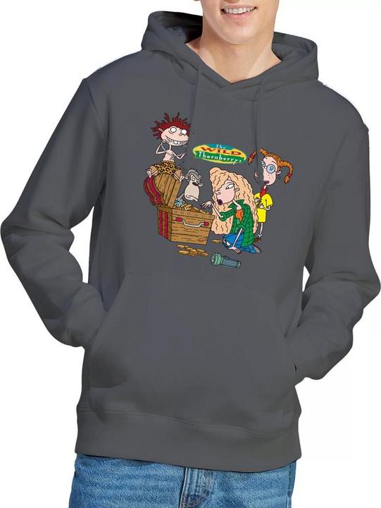 Immagine prodotto The Wild Thornberrys Treasure Hunt Felpa con Cappuccio Uomo (XL)