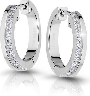 Modesi Silver earrings with cubic zirconia M23040