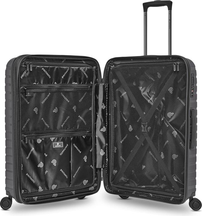 Immagine prodotto Pactastic Collezione 04 THE THREE SET + set di valigie a 4 ruote, 3 pezzi con piega elastica (216 l, XL (da 115l))