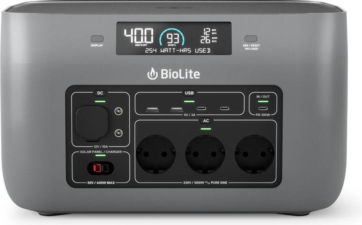 Produktbild Biolite BaseCharge 1500 EU Hochleistungs-Li-Ionen-Kraftwerk (1521 Wh, 14 kg)