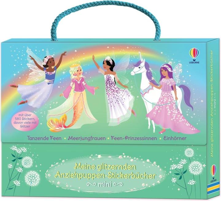 Actual product image My glitter dress-up doll sticker books mini
